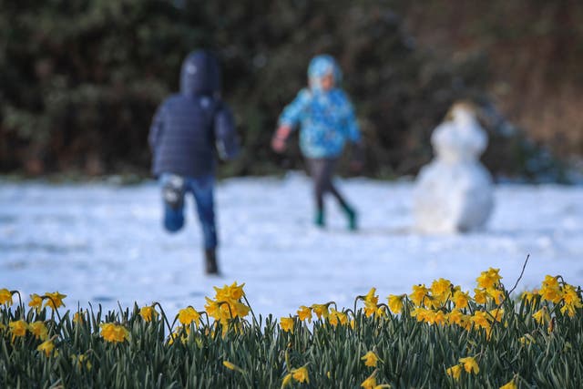 It is a decision for ministers whether schools add an extra day to make up for bad weather closures, the Ofsted chief has said (Peter Byrne/PA)