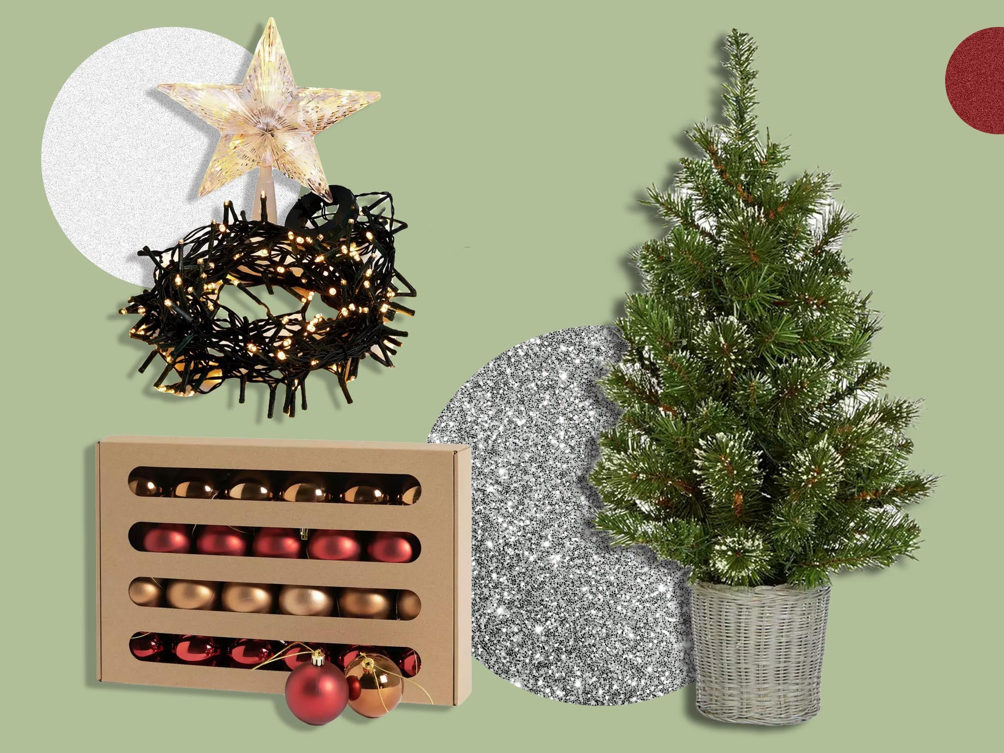 Savings include a pre-lit tree for under a tenner
