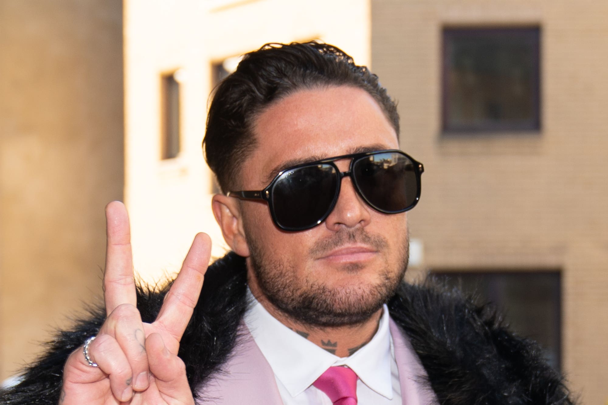 Stephen Bear arriving at Chelmsford Crown Court, Essex at the start of his trial (Joe Giddens/ PA)