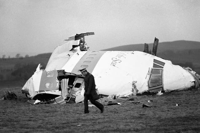 The Pan Am 103 flight was brought down by a bomb over the town of Lockerbie in 1988 (PA)