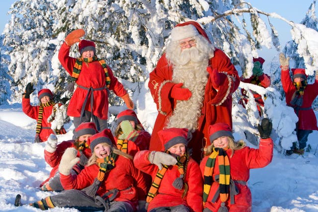 <p>Santa and his elves</p>