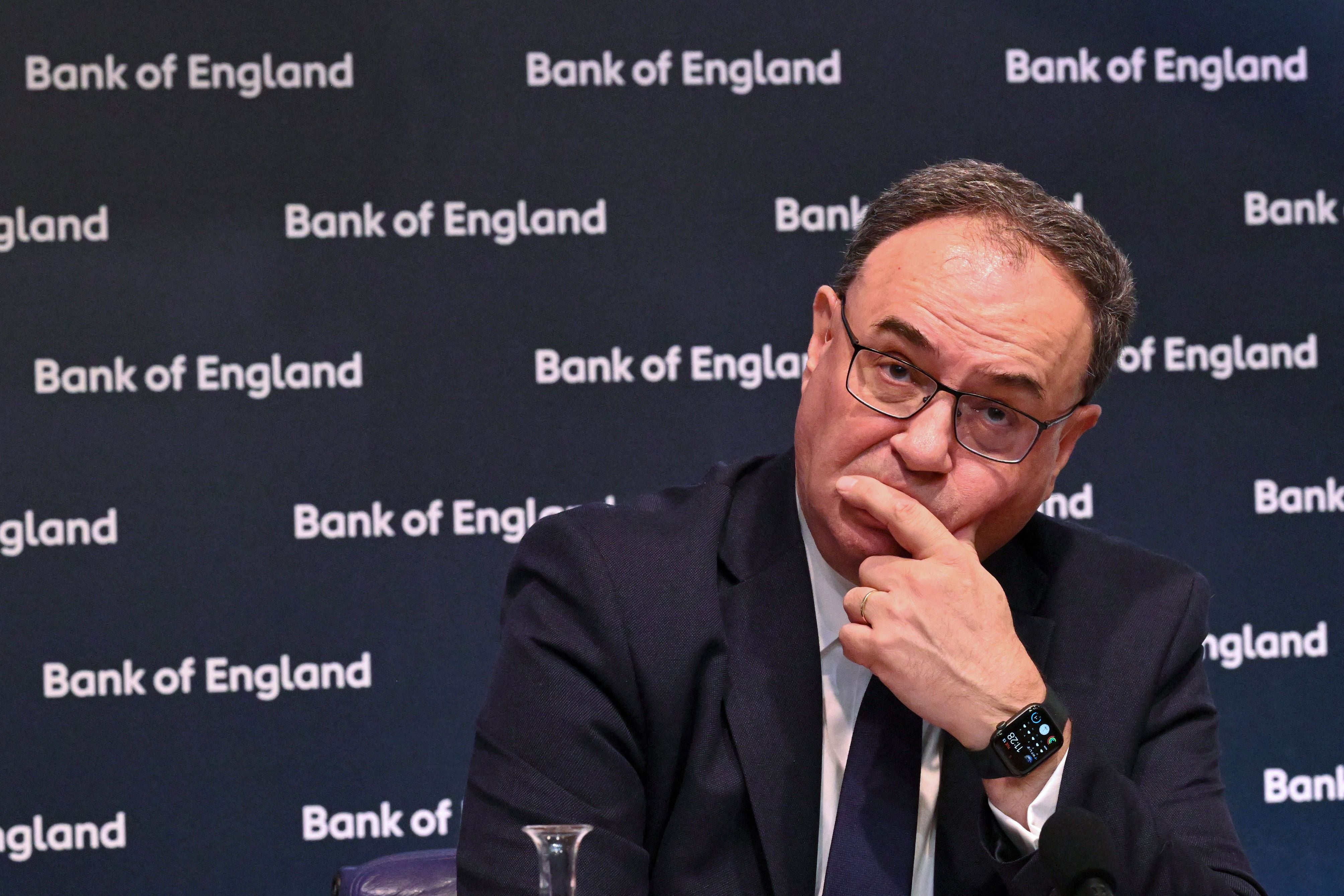 Andrew Bailey, governor of the Bank of England