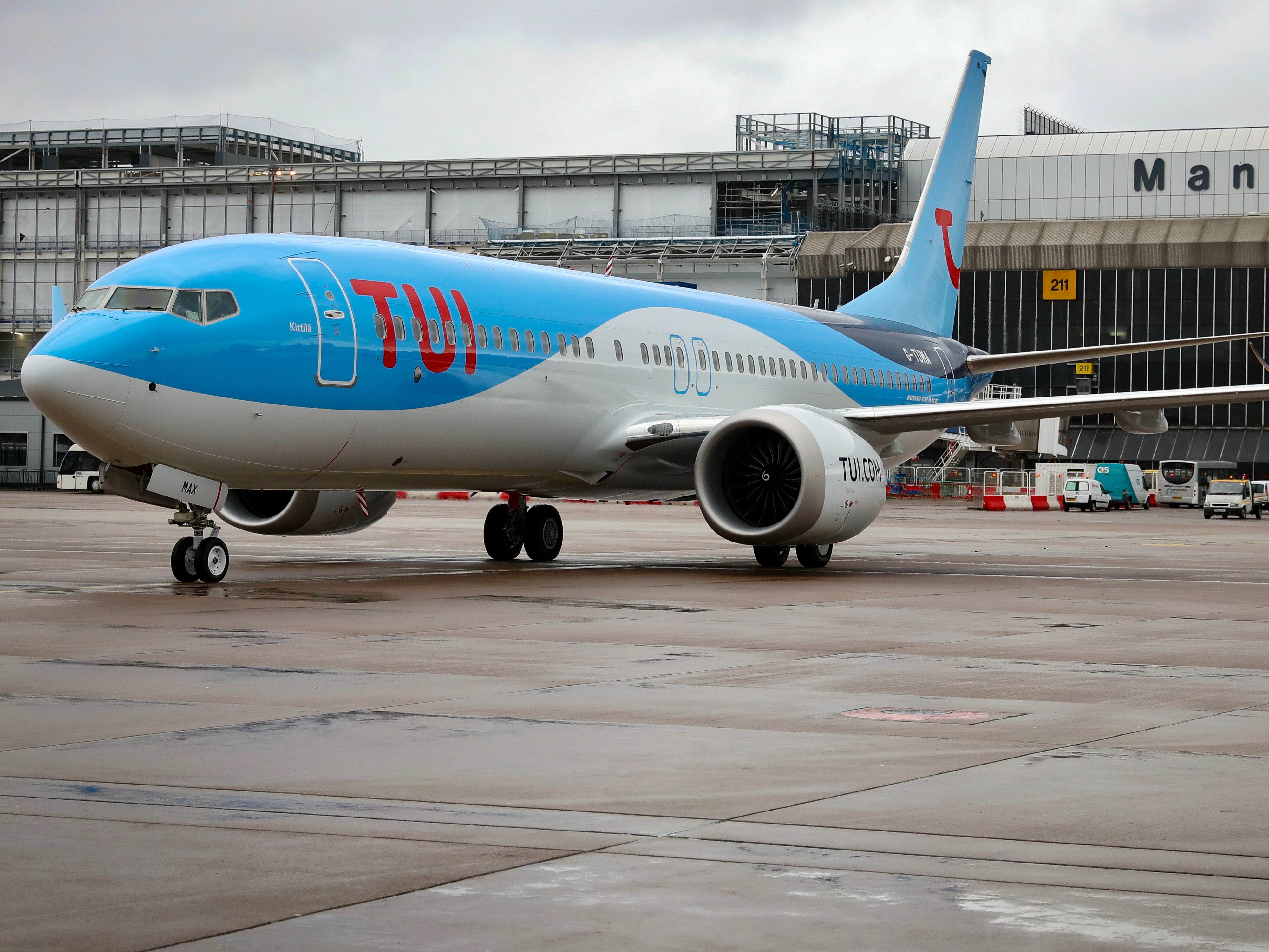 Holidays higher: Tui Boeing 737 Max at Manchester airport