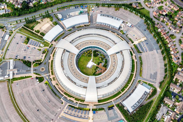 The puzzle features on the Christmas card sent by the director of Cheltenham-based GCHQ Sir Jeremy Fleming to his contacts around the world (Alamy/PA)