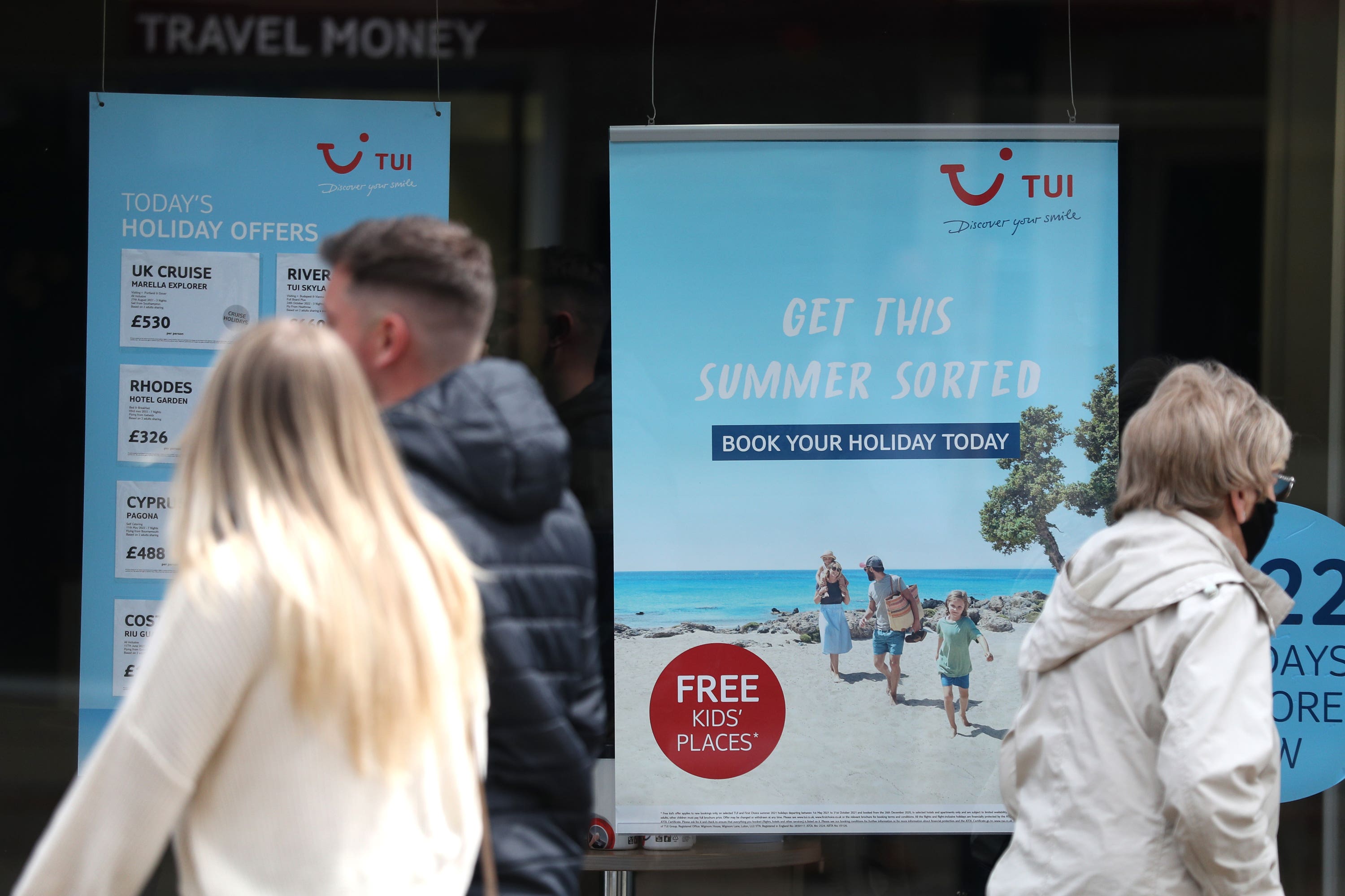 Holiday giant Tui Group has seen its revenues quadruple this year and summer bookings almost return to pre-pandemic levels in 2019, following two-and-a-half challenging years for the travel sector (Andrew Matthews/PA)