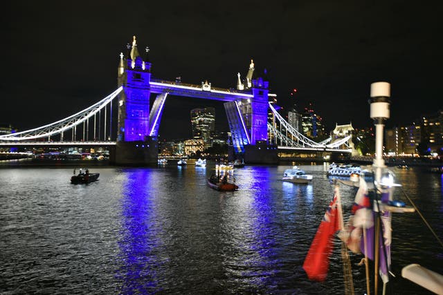 <p>File photo: A man died after entering the Thames River </p>