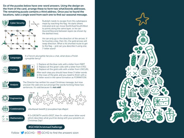 <p>GCHQ’s festive puzzle</p>