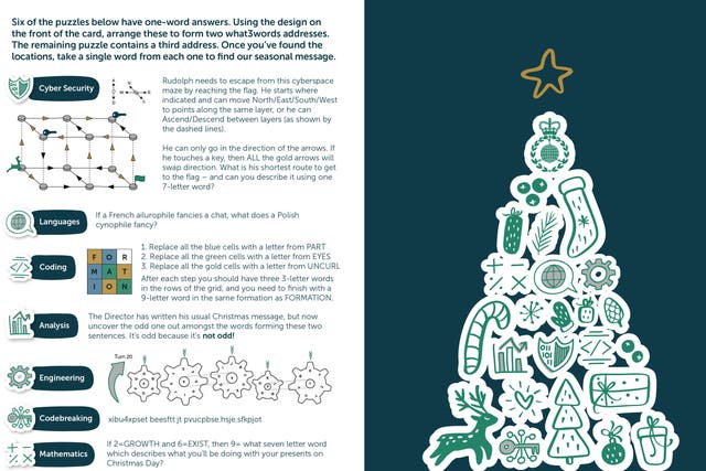 <p>GCHQ’s festive puzzle</p>
