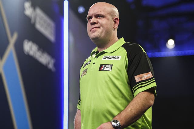 Michael van Gerwen is targeting a fourth PDC World Championship title in the coming weeks (Kieran Cleeves/PA)