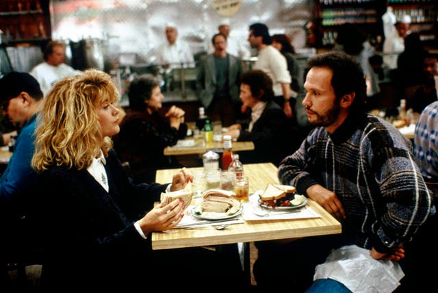 <p>Billy Crystal’s Harry tells Meg Ryan’s Sally that men and women can’t be friends because sex always gets in the way </p>