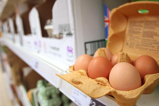 Eggs are among households food staples to surge in price (Lewis Whyld/PA)