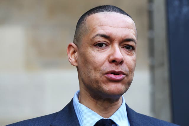 Clive Lewis outside BBC New Broadcasting House in London, during the launch of the ‘It’s Our BBC’ campaign to defend the broadcaster (PA)