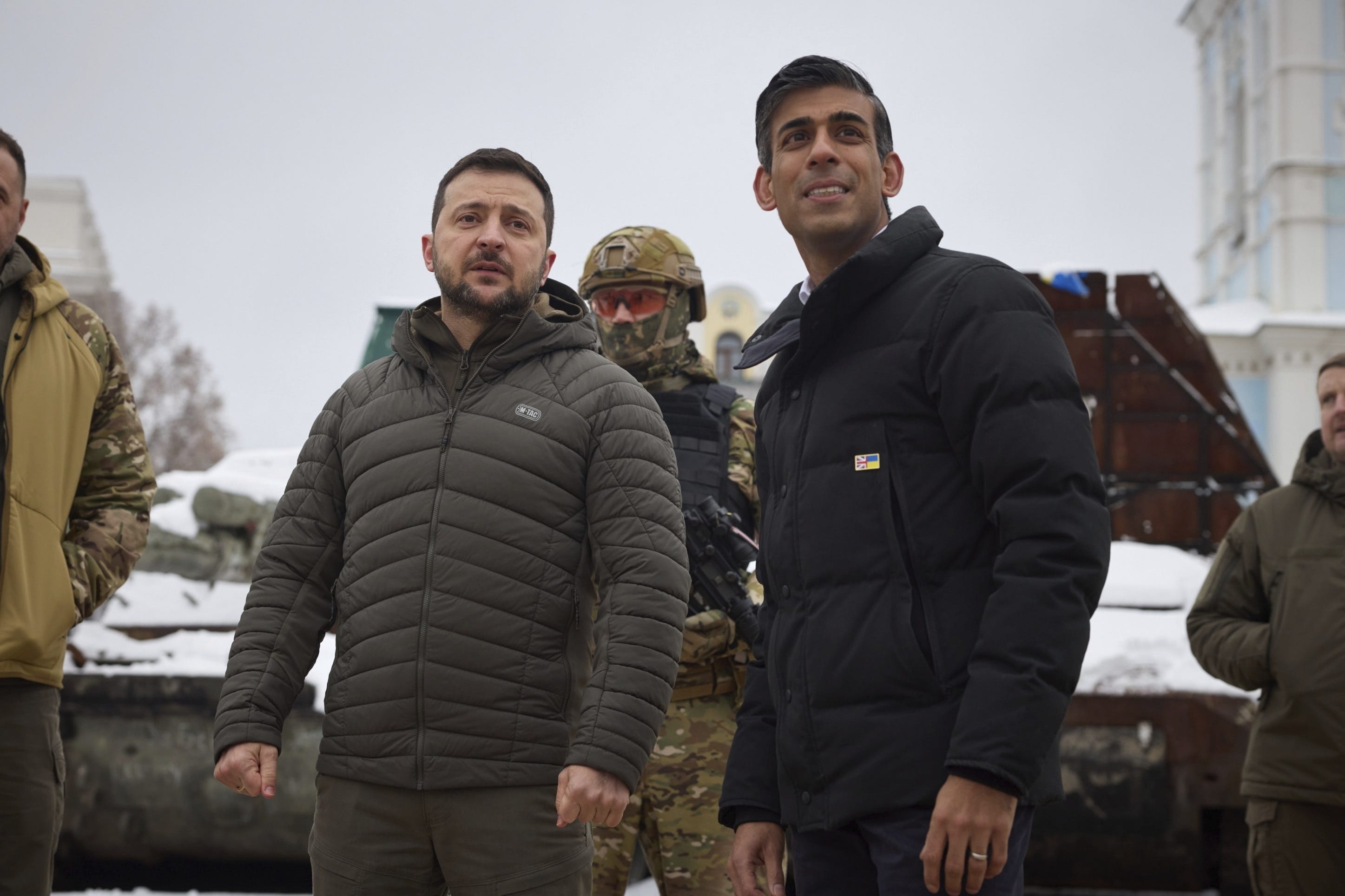 Rishi Sunak with Ukrainian President Volodymyr Zelensky (PA/Ukraine)