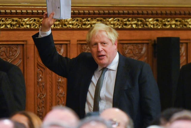 <p>Boris Johnson was criticised for ‘rewarding their chums’ with honours  </p>