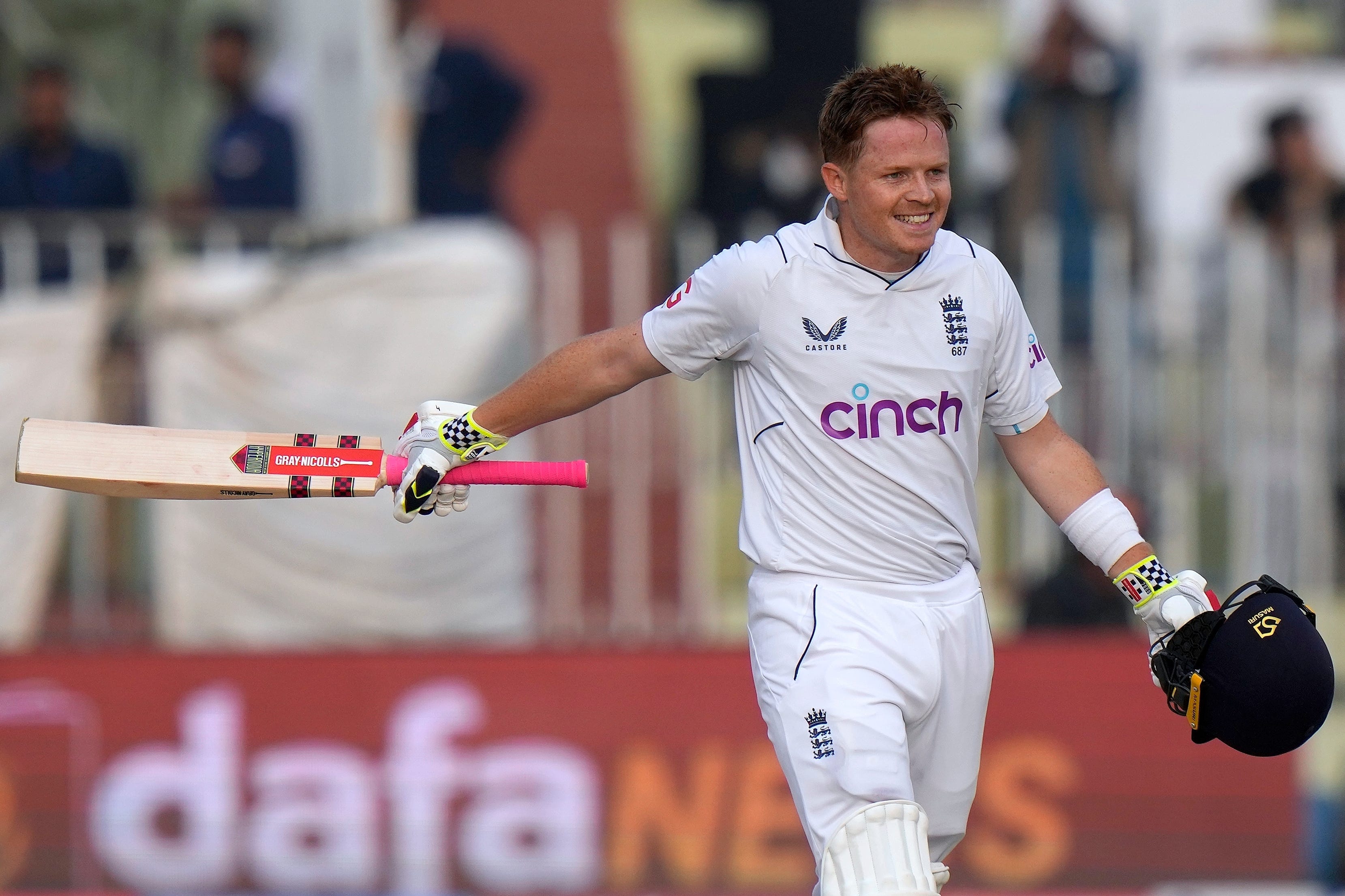 Ollie Pope believes he has “stopped fearing getting out” following England’s cricketing revolution under the guidance of Ben Stokes and Brendon McCullum (Anjum Naveed/AP)