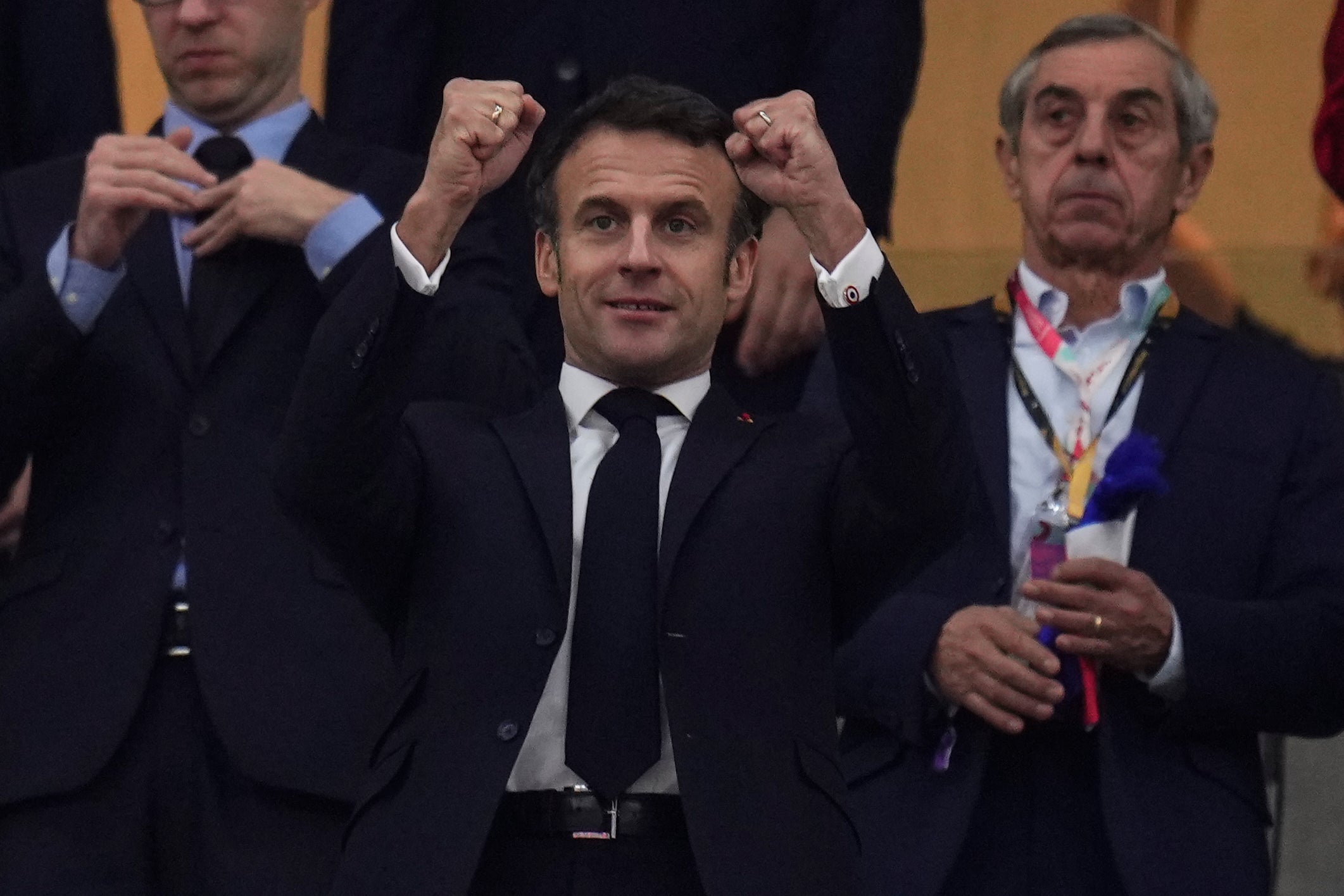 Macron Attends France-Morocco Semifinal Match At World Cup | The ...