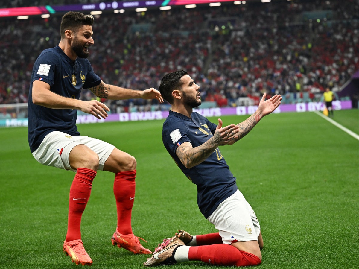 France vs Morocco LIVE: World Cup 2022 score and latest updates as Theo Hernandez nets early goal