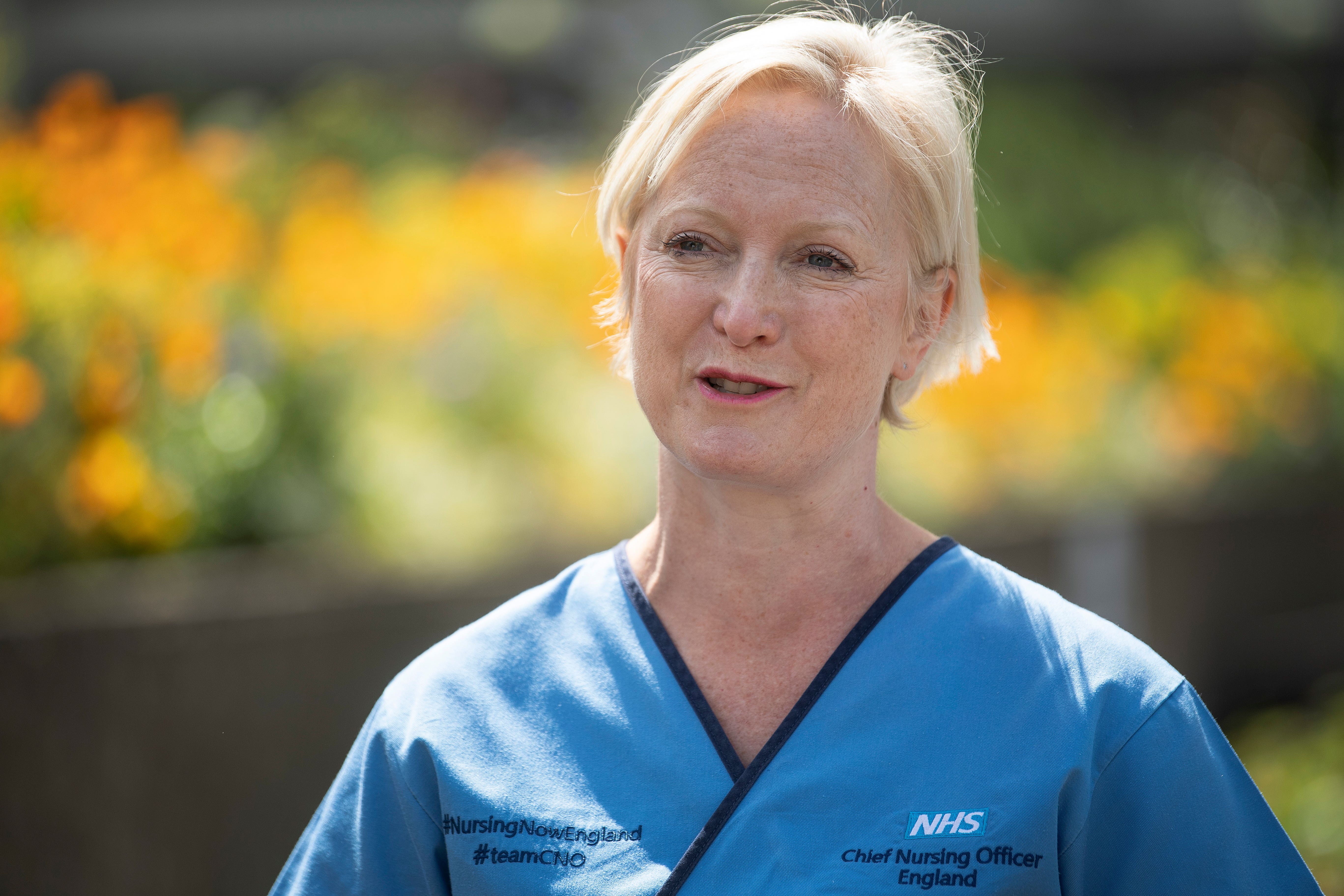 Dame Ruth joined nurses outside St Thomas’s Hospital in central London and later posted a video to Twitter saying she wants to see a resolution to the row over pay (PA)