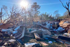Three killed in Louisiana as tornadoes tear apart family homes a week before Christmas 