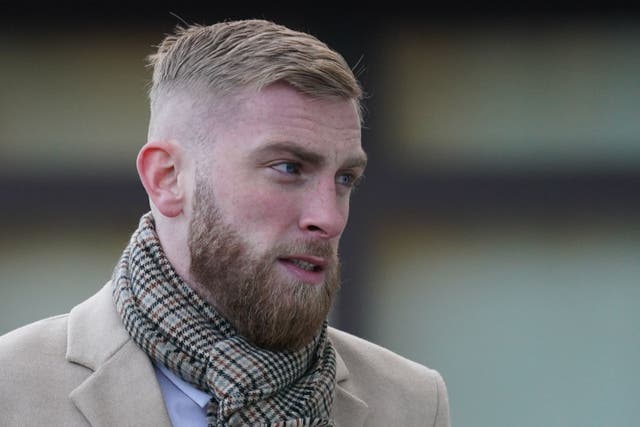 Sheffield United footballer Oli McBurnie, 26, of Knaresborough, North Yorkshire, arrives at Nottingham Magistrates’ Court where he is charged with assault by beating. The footballer is alleged to have assaulted Nottingham Forest fan George Brinkley during a pitch invasion at the City Ground following a play-off semi-final on May 17. Picture date: Wednesday December 14, 2022.