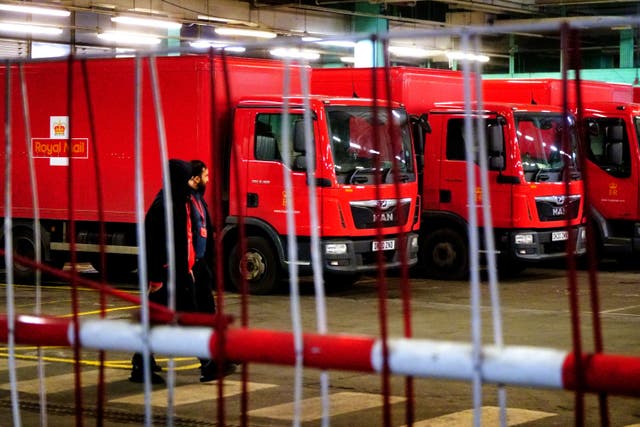 Royal Mail workers are on strike again (Victoria Jones/PA)