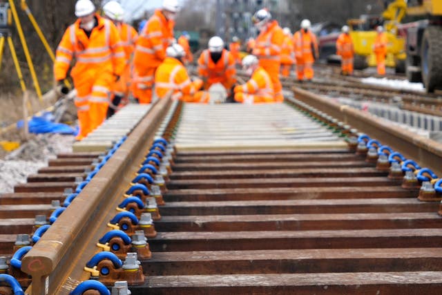 <p>On track: Network Rail staff belonging to the TSSA union have voted to accept the company’s pay offer</p>