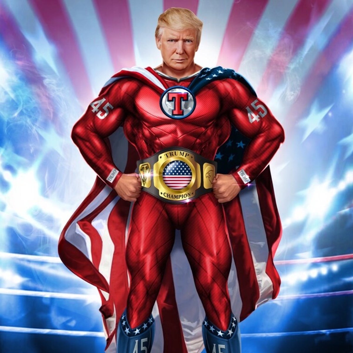 Trump's superhero narrative is laughable – but there is a sinister side to  it too