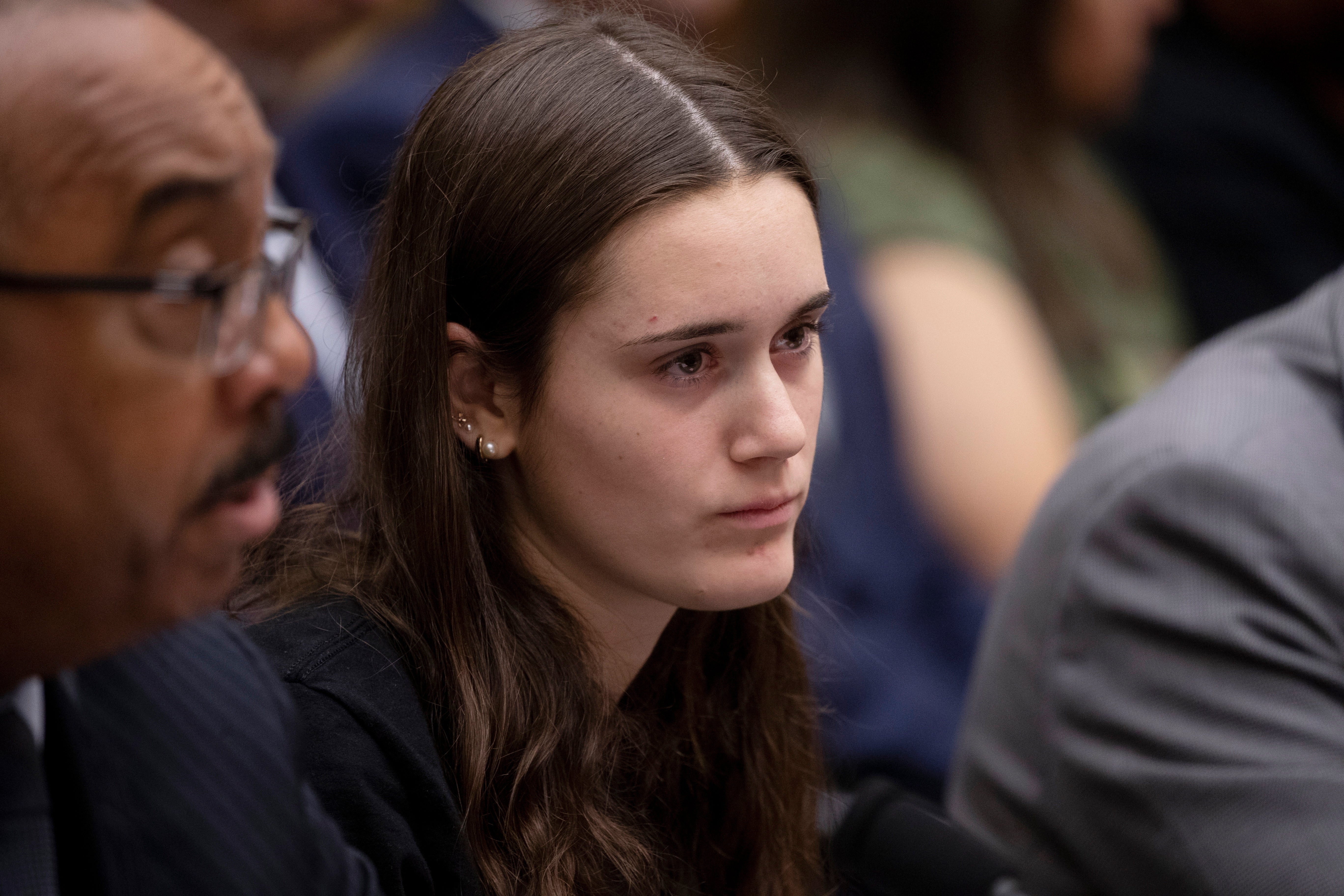 Sandy Hook Elementary School shooting survivor Nicole Melchionno testifies to the House Judiciary Committee 10 years after the massacre