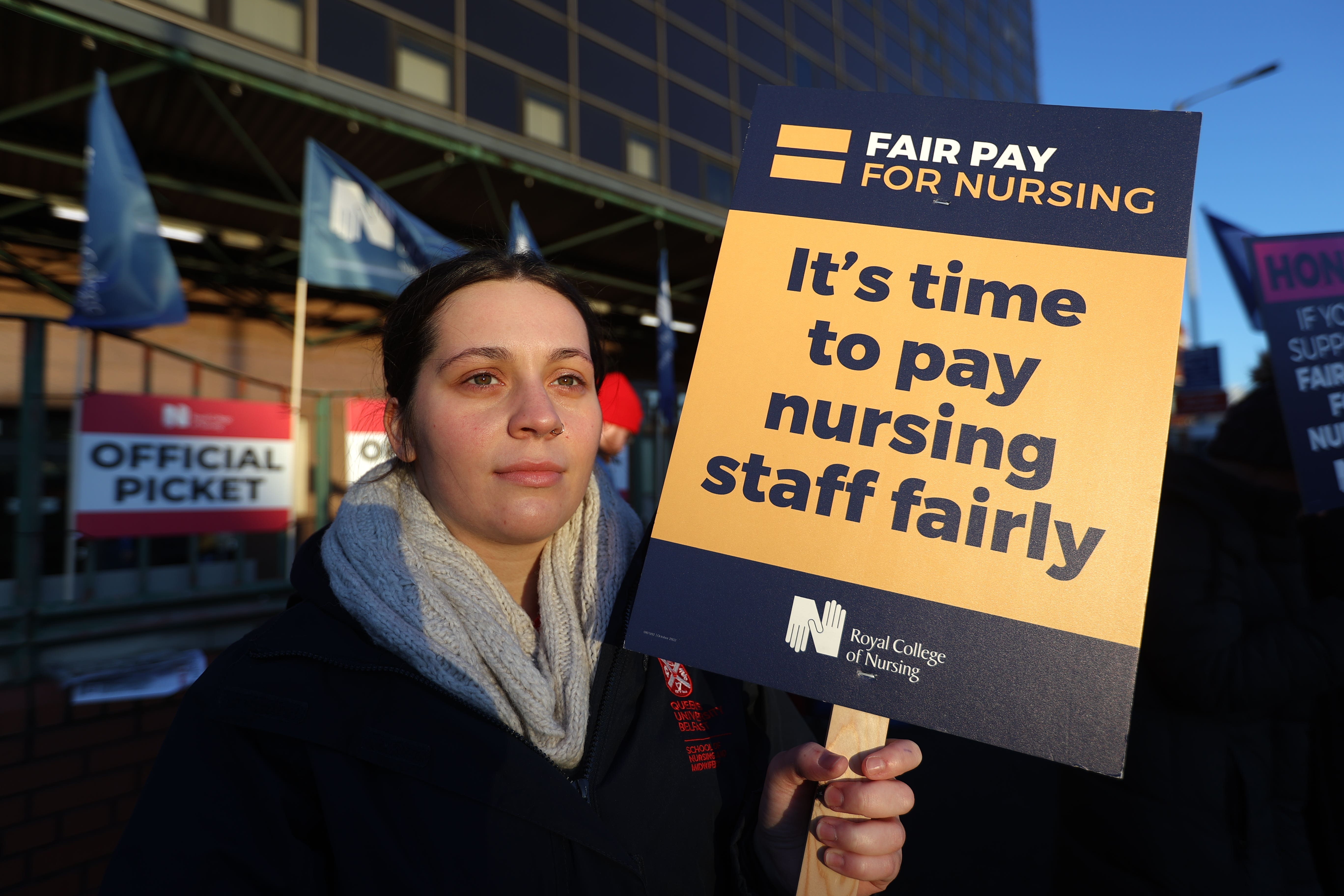 Hundreds Of Hospital Appointments Postponed As Nurses Take Part In ...