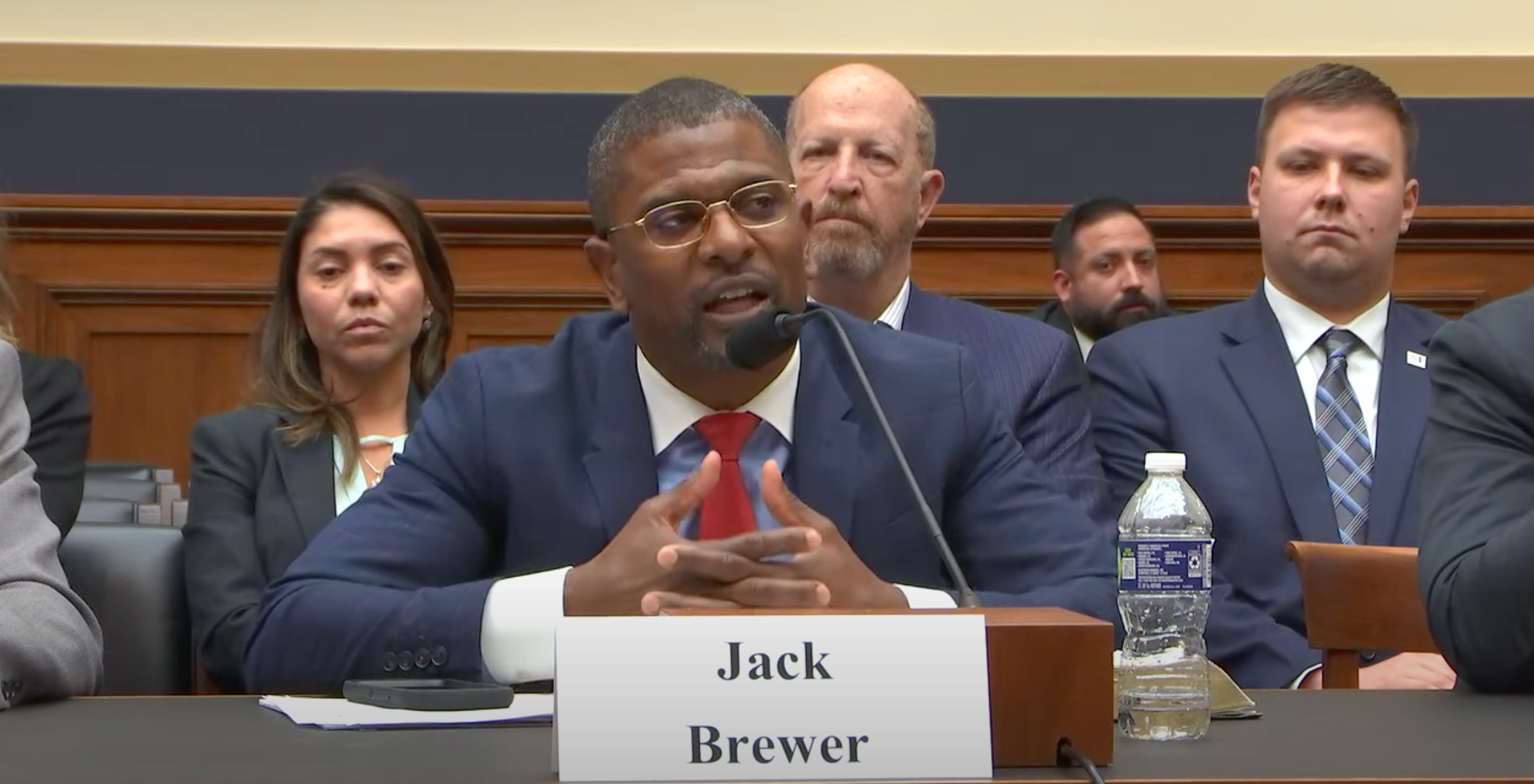 Jack Brewer testifies to the House Committee on the Judiciary on 15 December
