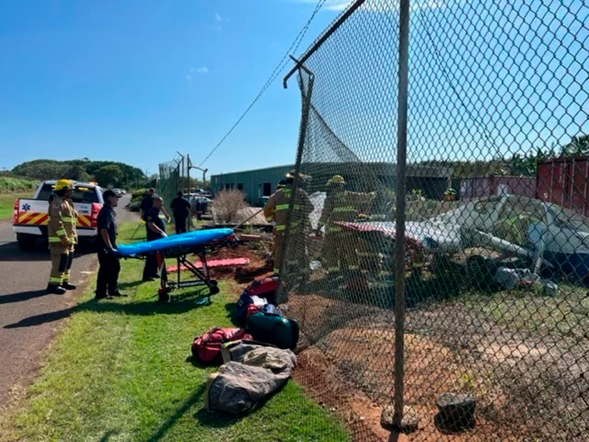 2 injured in single-engine plane crash on Kauai in Hawaii