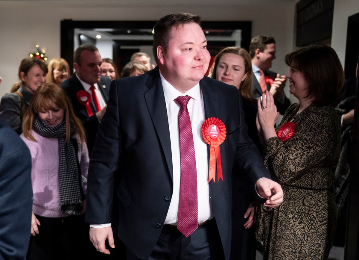 Labour win Stretford and Urmston by-election with emphatic majority: &lsquo;Tories have given up&rsquo;