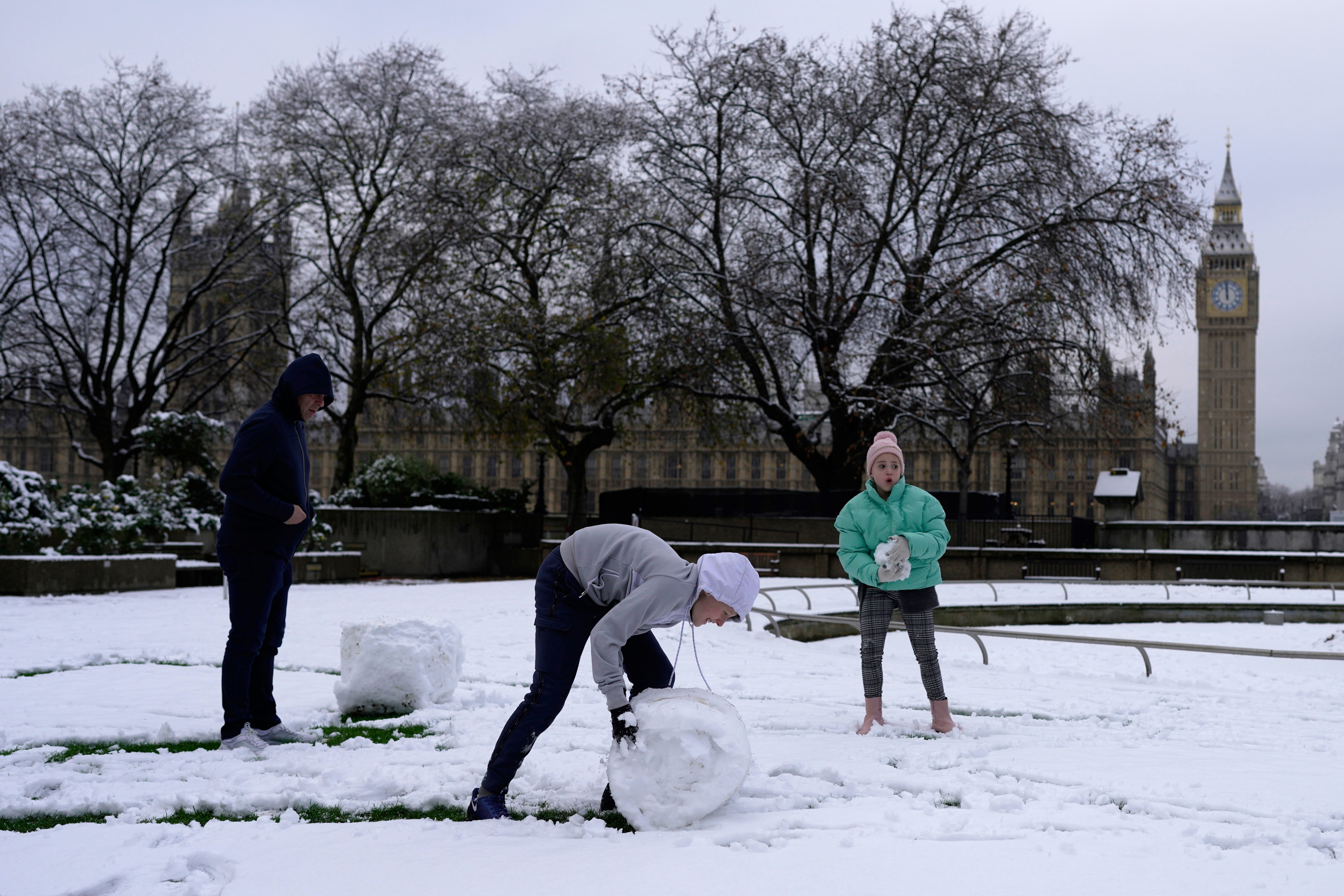 Britain experienced heavy snowfall in December