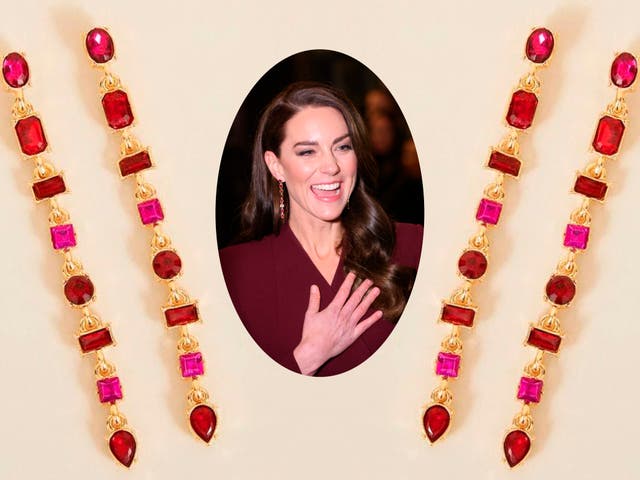 <p>The earrings hail from one of Kate’s go-to high street jewellery brands  </p>