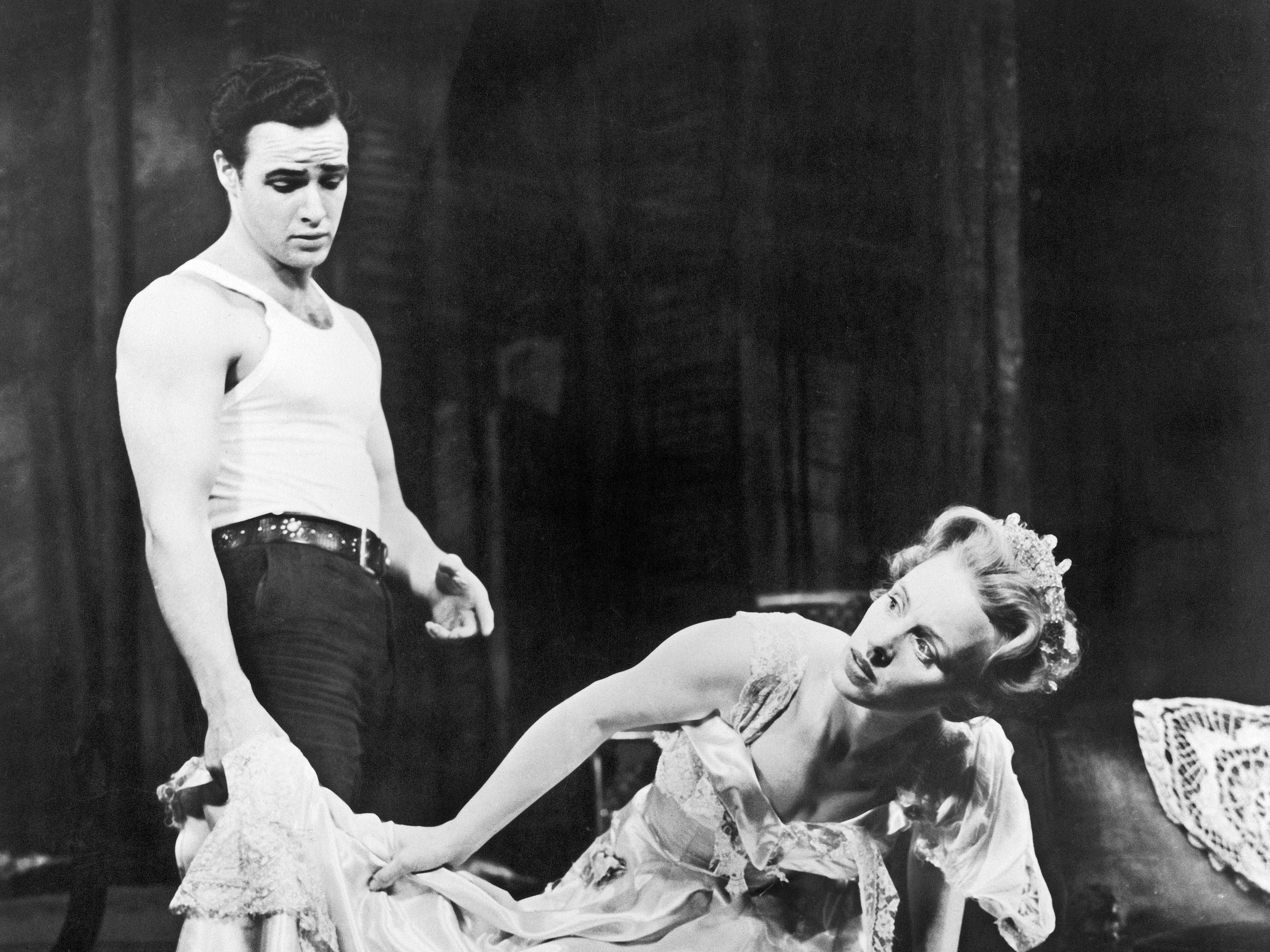 Marlon Brando and Jessica Tandy in the original Broadway production of ‘A Streetcar Named Desire’ in 1947