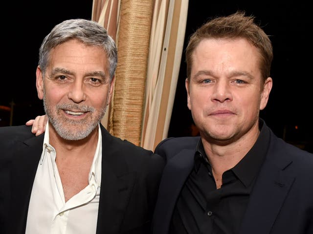 <p>George Clooney Matt Damon</p>