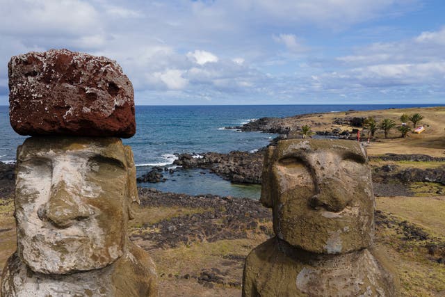 Easter Island - Fire Among the Moai