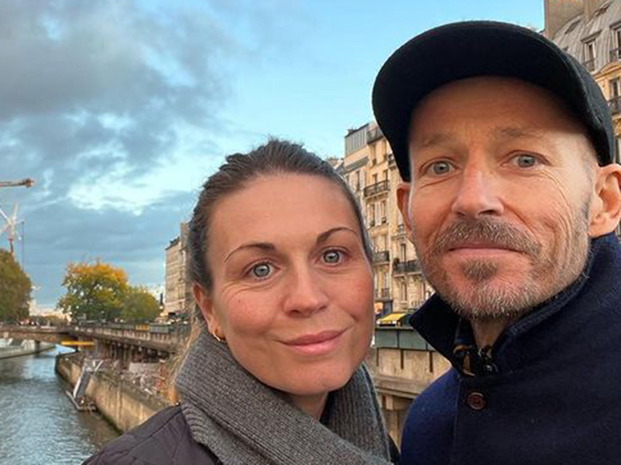 Jonnie Irwin with his wife, Jess, on a trip to Paris in 2022