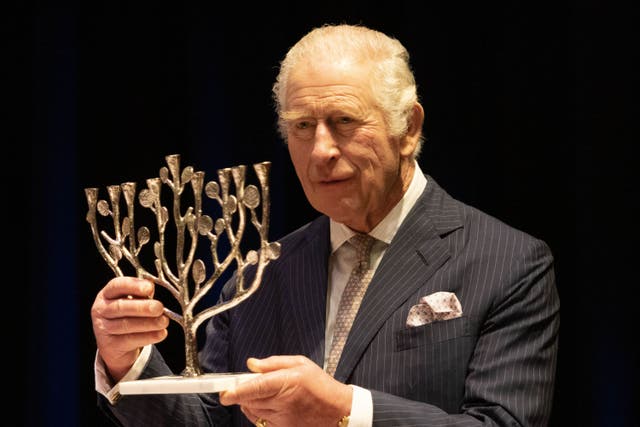 King Charles during a visit to the JW3 Jewish community centre in London (PA)