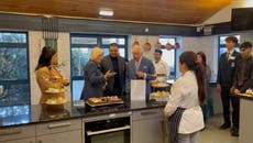 King Charles and Queen Consort visit Harrow community kitchen for afternoon tea