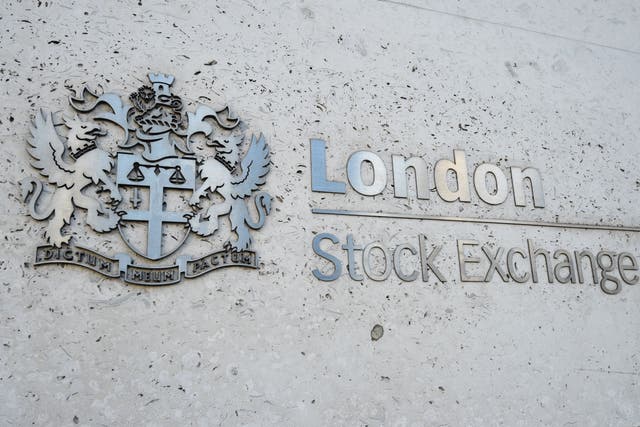 Shares fell in London on Friday. (Kirsty O’Connor/PA)