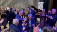 Dancing King: Charles dances with holocaust survivors ahead of Hanukkah