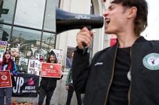 Bernie Sanders backs Starbucks workers starting three day strike at 100 US stores