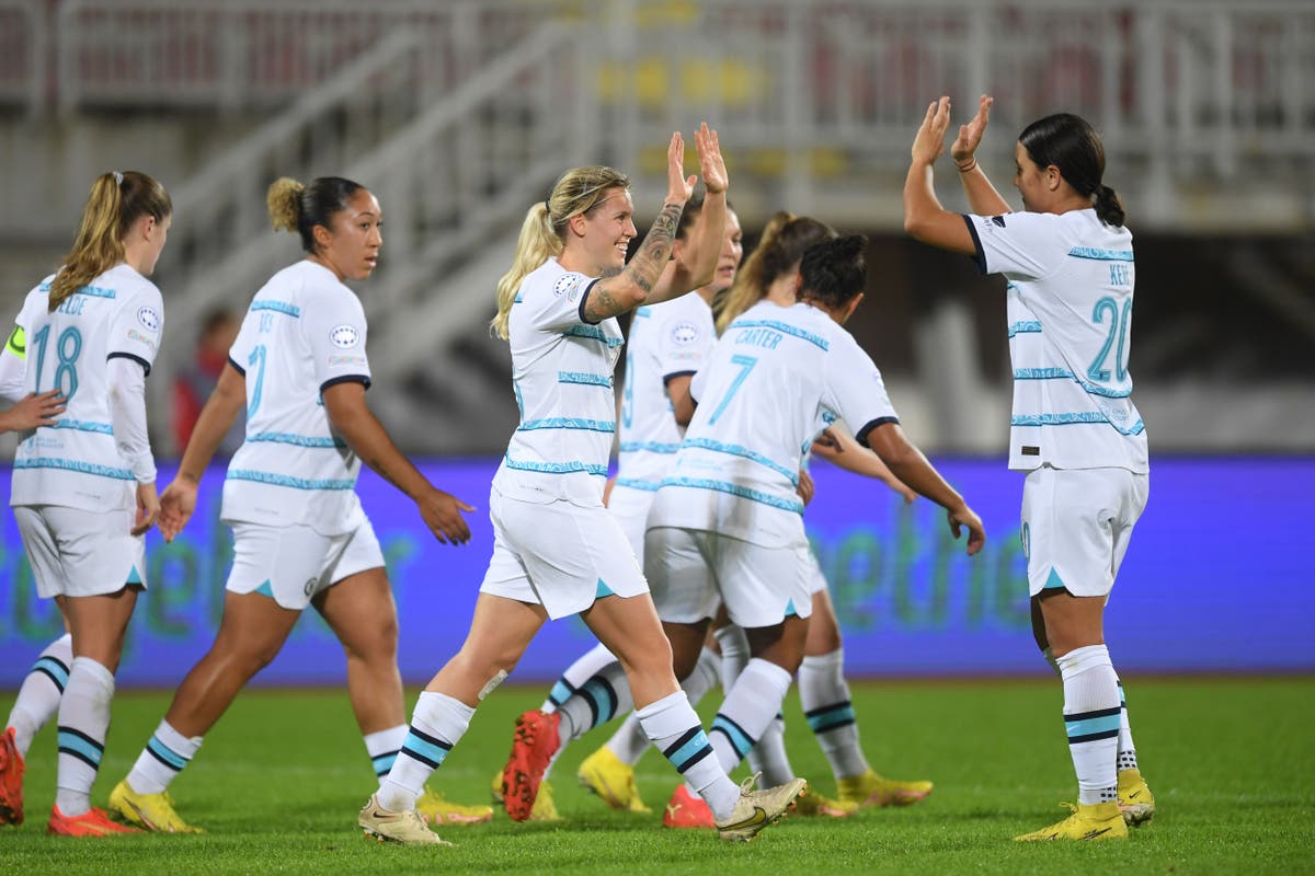 Chelsea ease past Vllaznia to reach Women’s Champions League quarter-finals