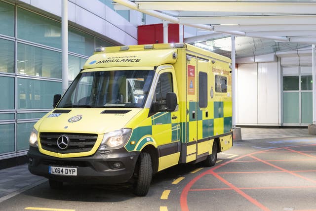 Ambulance crews in England are due to walk out for two days on December 21 and 28 (Belinda Jiao/PA)