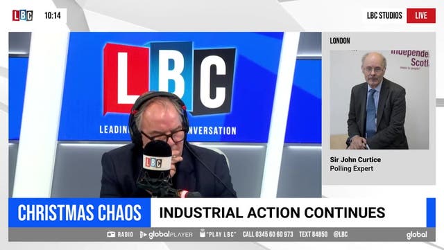 <p>Polling expert says the government are 'skating on thin ice' over strikes</p>
