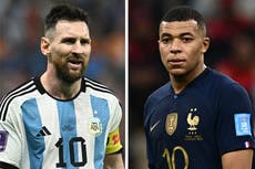 Argentina vs France LIVE: World Cup final team news and build-up as Lionel Messi faces Kylian Mbappe