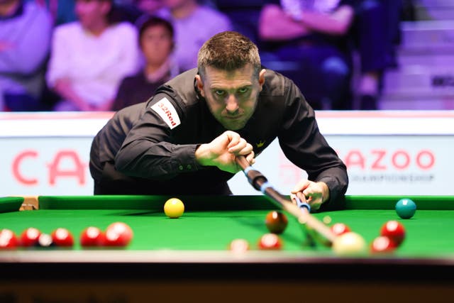 Mark Selby beat Neil Robertson 6-4 in Brentwood (Isaac Parkin/PA).