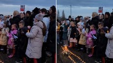 Hundreds pay tribute in latest vigil for boys who died in Solihull frozen lake