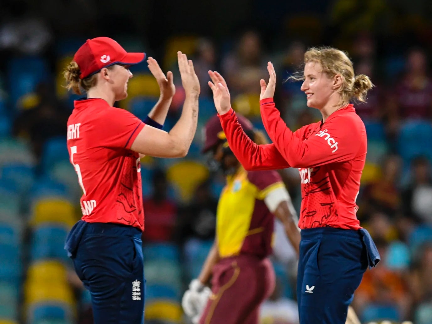 All-rounder Charlie Dean had a double-wicket maiden as part of her four-for